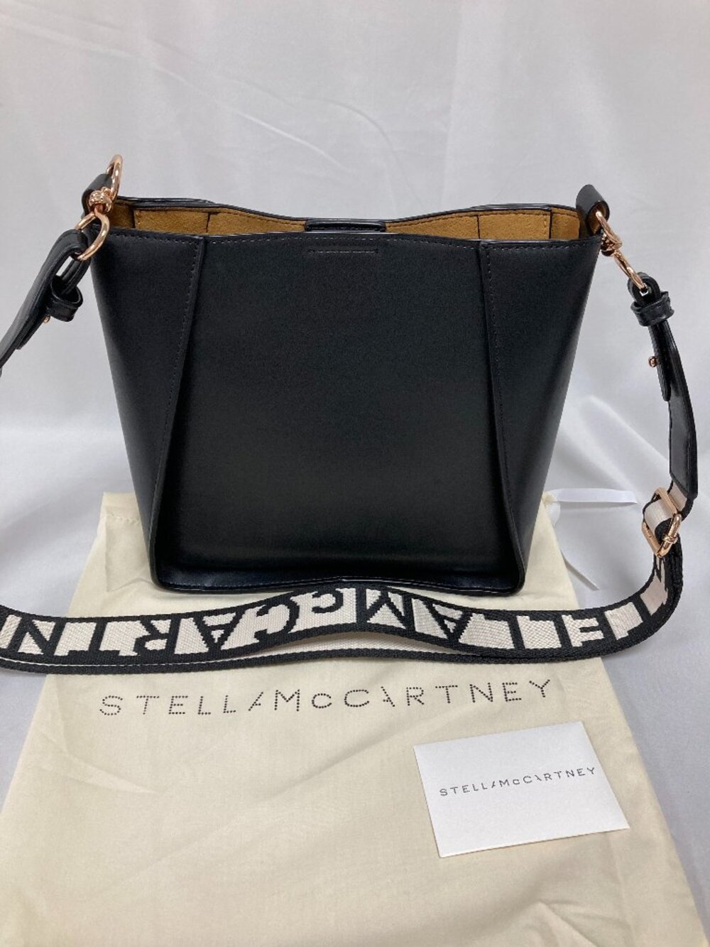 Black Stella McCartney Logo Crossbody Bag